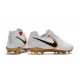 Chaussures pour Hommes Nike Tiempo Legend VII FG Blanc Or Noir