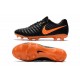 Chaussures pour Hommes Nike Tiempo Legend VII FG Noir Orange