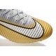 Nouveau Chaussures de Football Mercurial Superfly V FG Quinto Triunfo Or Blanc