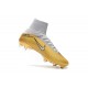 Nouveau Chaussures de Football Mercurial Superfly V FG Quinto Triunfo Or Blanc