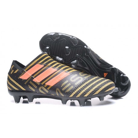 Chaussures Pour Hommes -Nouveau adidas Nemeziz 17+ 360 Agility FG Noir Rouge Tactile Gold Metallic