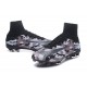 Nouveau Chaussures de Football Mercurial Superfly V FG Camouflage Gris Noir