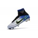 Chaussures de Foot Nike Mercurial Superfly V FG Bleu Noir Chrome Volt