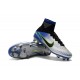 Chaussures de Foot Nike Mercurial Superfly V FG Bleu Noir Chrome Volt