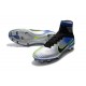 Chaussures de Foot Nike Mercurial Superfly V FG Bleu Noir Chrome Volt