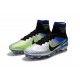 Chaussures de Foot Nike Mercurial Superfly V FG Bleu Noir Chrome Volt