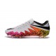 Pas Cher Crampons Nike Hypervenom Phantom FG Blanc Orange Rose Noir