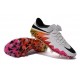 Pas Cher Crampons Nike Hypervenom Phantom FG Blanc Orange Rose Noir