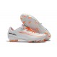 Nouvelles Nike Mercurial Vapor 11 FG Crampons de Football pour Hommes Blanc Orange