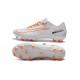 Nouvelles Nike Mercurial Vapor 11 FG Crampons de Football pour Hommes Blanc Orange