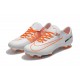 Nouvelles Nike Mercurial Vapor 11 FG Crampons de Football pour Hommes Blanc Orange