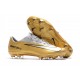 Nouveau Nike - Mercurial Vapor XI FG Chaussures De Foot Or Blanc