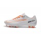 Nouvelles Nike Mercurial Vapor 11 FG Crampons de Football pour Hommes Blanc Orange