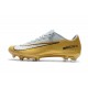 Nouveau Nike - Mercurial Vapor XI FG Chaussures De Foot Or Blanc