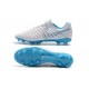 Chaussures pour Hommes Nike Tiempo Legend VII FG Blanc Bleu