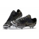 Nouvelles Nike Mercurial Vapor 11 FG Crampons de Football pour Hommes Noir Blanc Or