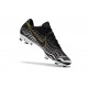 Nouvelles Nike Mercurial Vapor 11 FG Crampons de Football pour Hommes Noir Blanc Or