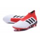 Nouvelles Crampons Foot adidas Predator 18+ FG Blanc Noir Rouge