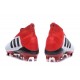 Nouvelles Crampons Foot adidas Predator 18+ FG Blanc Noir Rouge