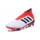 Nouvelles Crampons Foot adidas Predator 18+ FG Blanc Noir Rouge