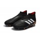 Nouvelles Crampons Foot adidas Predator 18+ FG Noir Blanc Rouge