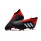 Nouvelles Crampons Foot adidas Predator 18+ FG Noir Rouge Blanc