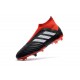 Nouvelles Crampons Foot adidas Predator 18+ FG Noir Rouge Blanc