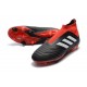 Nouvelles Crampons Foot adidas Predator 18+ FG Noir Rouge Blanc