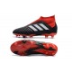 Nouvelles Crampons Foot adidas Predator 18+ FG Noir Rouge Blanc