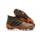 Nouvelles Crampons Foot adidas Predator 18+ FG Olive Noir Orange Vif