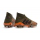 Nouvelles Crampons Foot adidas Predator 18+ FG Olive Noir Orange Vif