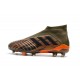 Nouvelles Crampons Foot adidas Predator 18+ FG Olive Noir Orange Vif