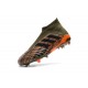 Nouvelles Crampons Foot adidas Predator 18+ FG Olive Noir Orange Vif