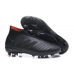 Nouvelles Crampons Foot adidas Predator 18+ FG Tout Noir