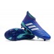 Nouvelles Crampons Foot adidas Predator 18+ FG Bleu Blanc