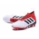 Nouvelles Crampons Football adidas Predator 18.1 FG Blanc Noir Rouge