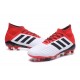 Nouvelles Crampons Football adidas Predator 18.1 FG Blanc Noir Rouge