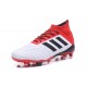 Nouvelles Crampons Football adidas Predator 18.1 FG Blanc Noir Rouge