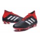 Nouvelles Crampons Football adidas Predator 18.1 FG Noir Rouge Blanc