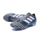 Adidas Nemeziz Messi 17.1 FG - Chaussures Foot Pas Cher Gris Noir Bleu