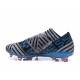 Adidas Nemeziz Messi 17.1 FG - Chaussures Foot Pas Cher Gris Noir Bleu