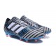 Adidas Nemeziz Messi 17.1 FG - Chaussures Foot Pas Cher Gris Noir Bleu