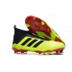 Nouvelles Crampons Foot adidas Predator 18+ FG Volt Noir Rouge