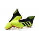 Nouvelles Crampons Foot adidas Predator 18+ FG Volt Noir Rouge