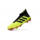 Nouvelles Crampons Foot adidas Predator 18+ FG Volt Noir Rouge