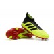 Nouvelles Crampons Foot adidas Predator 18+ FG Volt Noir Rouge