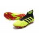 Nouvelles Crampons Foot adidas Predator 18+ FG Volt Noir Rouge