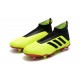 Nouvelles Crampons Foot adidas Predator 18+ FG Volt Noir Rouge