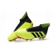 Nouvelles Crampons Football adidas Predator 18.1 FG Volt Noir Rouge