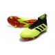 Nouvelles Crampons Football adidas Predator 18.1 FG Volt Noir Rouge